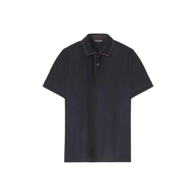 Loro Piana Polo Shirts Men Black-0
