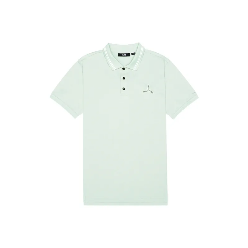 LI NING 1990 Polo Shirts Men Frost Floral Green-0