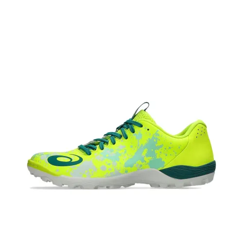 Asics TOQUE 8 TF Rubber Broken Studs Artificial Ground Anti Slip Wear Resistant Soccer Shoes Men's Yellow
