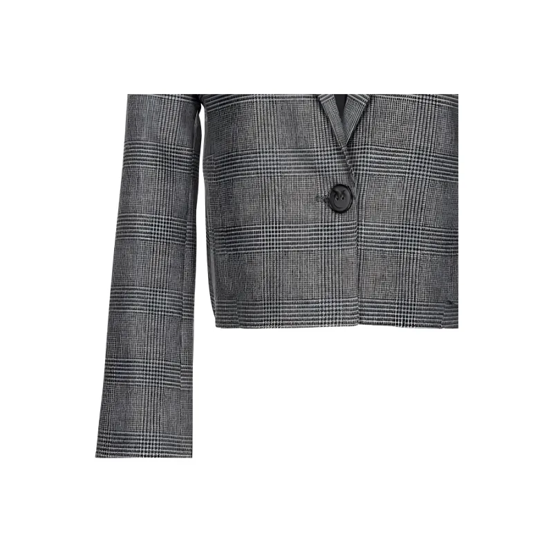 PINKO Houndstooth Cropped Jacket-3
