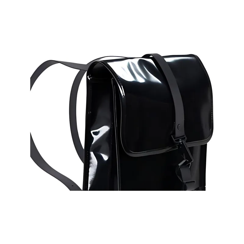 Rains Water repellent Coating Backpack Mini Unisex Bright Black-3