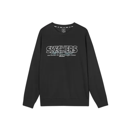 Skechers Colorful Sweatshirt Unisex Carbon Black