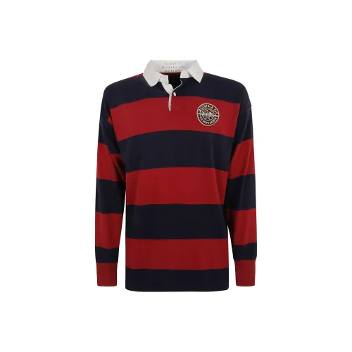 Ralph Lauren Vintage Fit Striped Jersey Rugby Polo Shirt