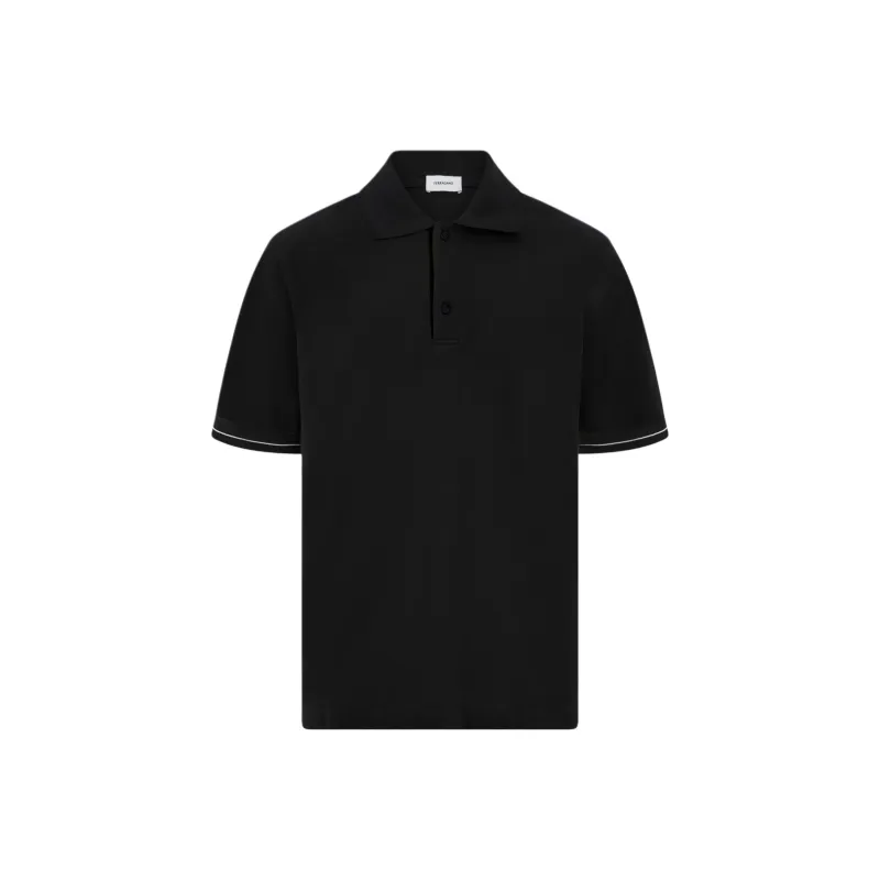 Ferragamo Color Block Detail Polo Shirt-0