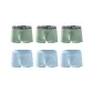 6 Pack (Sky Blue 3+Mint Green 3)