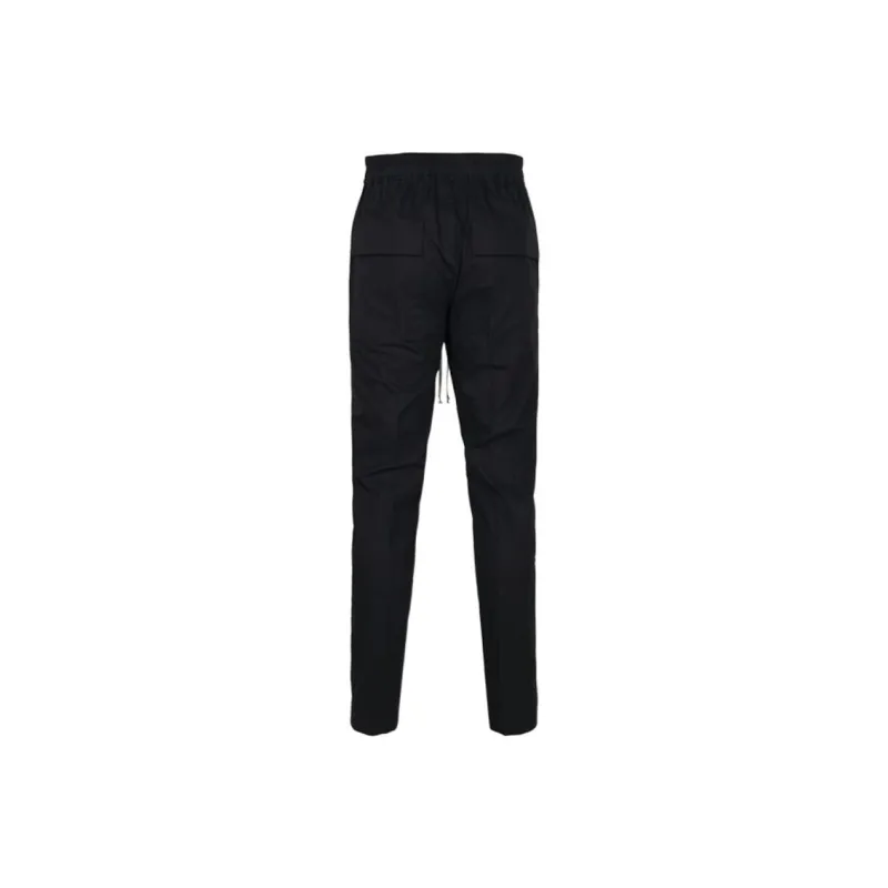 RICK OWENS Cotton Drawstring Slim Long Pants-1