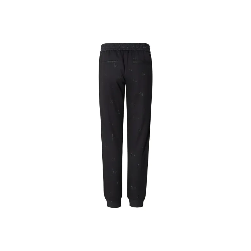 RARE Knitted Sports Pants Men's Black-1