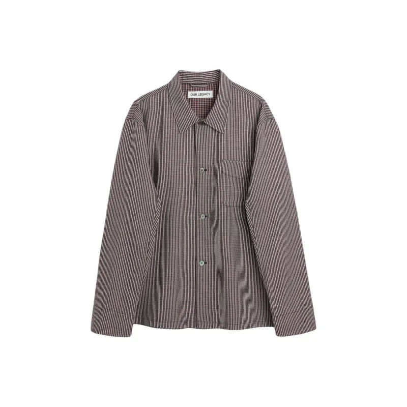 OUR LEGACY Box Checked Long Sleeved Shirt-0