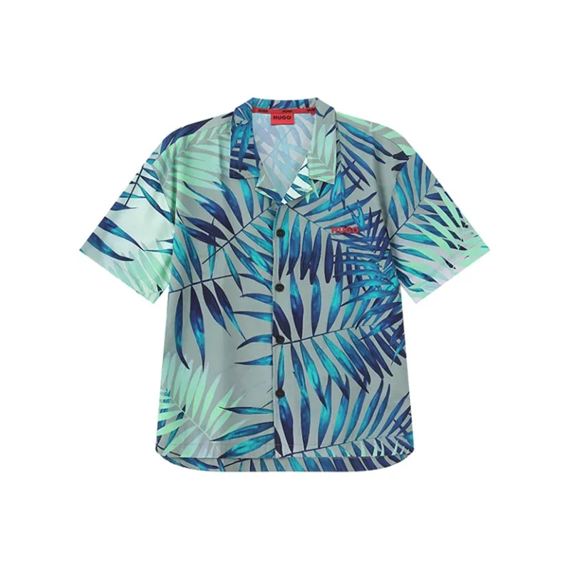 HUGO BOSS FW24 Shirt Men's Green Blue-0