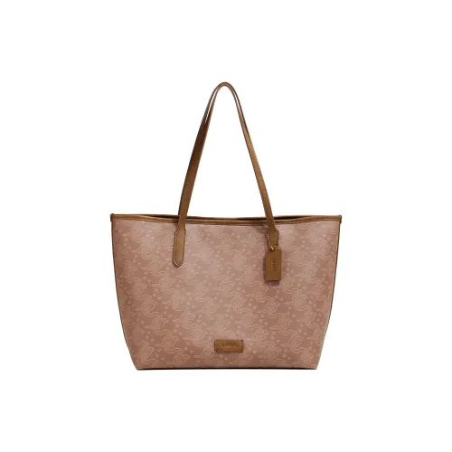 LOSEA PU Shoulder Bag Tubas Women's Tea Brown Fuzz