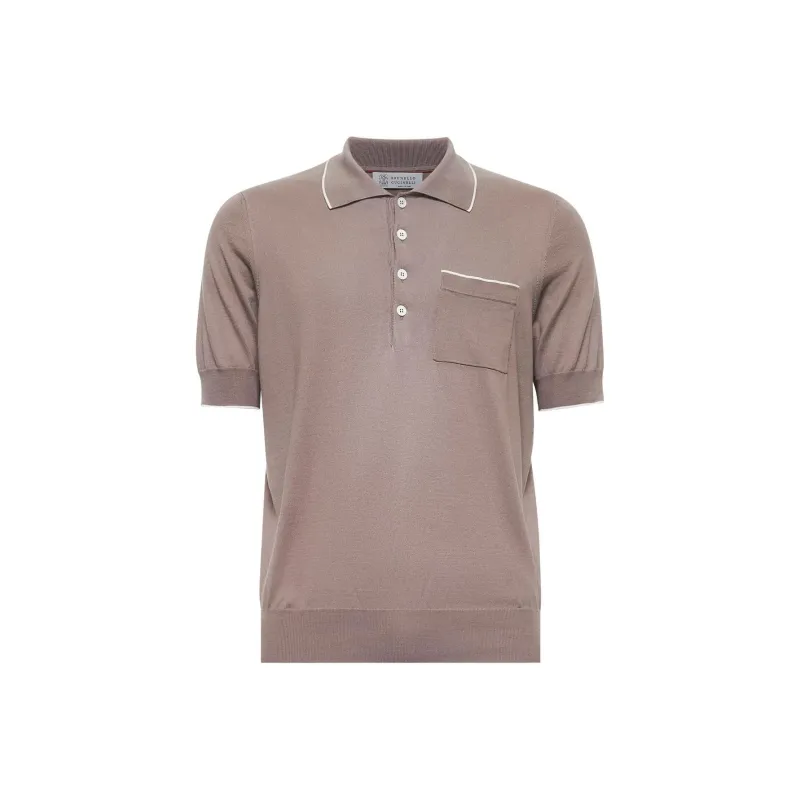 Brunello Cucinelli Short Sleeved Regular Fit Polo Shirt-0
