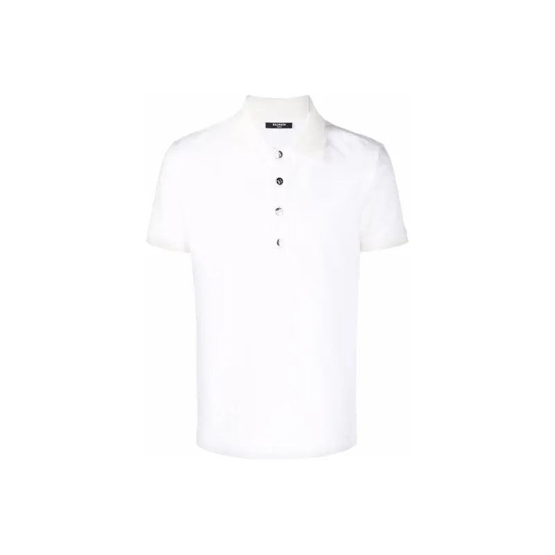 BALMAIN Polo Shirts Men White-0