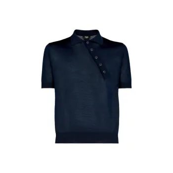 FENDI SS25 Polo Shirt Men's Blue
