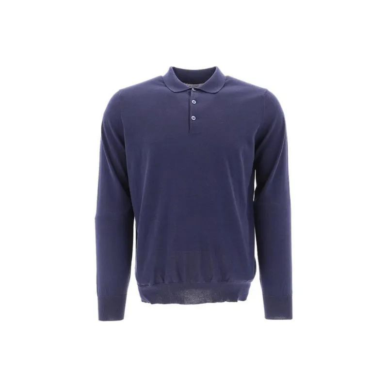 Brunello Cucinelli Polo Shirt Men's Blue-0