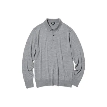 UNIQLO Polo Shirts Men Gray