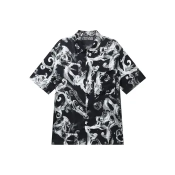 VERSACE JEANS COUTURE FW24 Shirt Men's Black White
