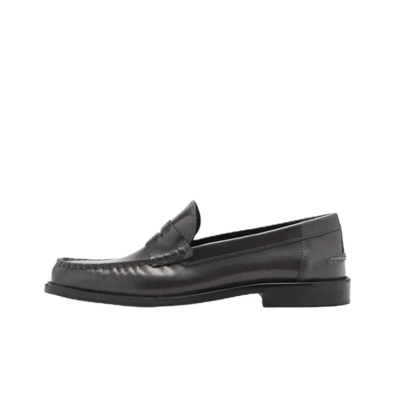 MANGO Loafers Women's Apricot/Dark Gray-3