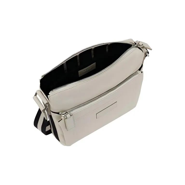 BALLY Genuine Leather Crossbody Bag Shoulder Bag Men's White-2