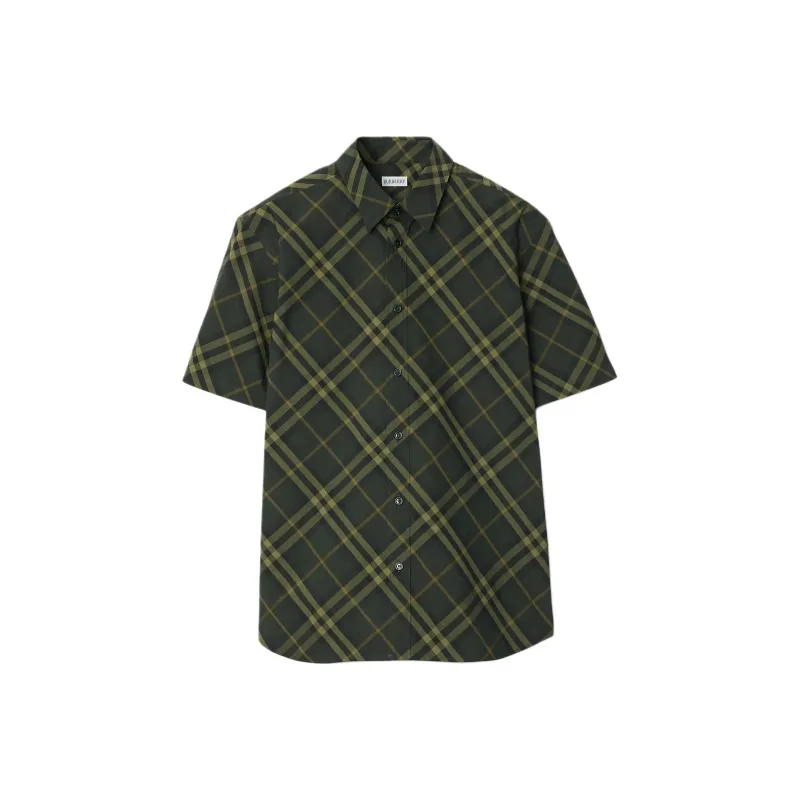 Burberry Shirt Men's Dark Green-0