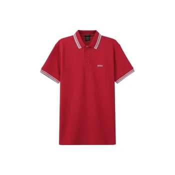 HUGO BOSS Polo Shirts Men Red