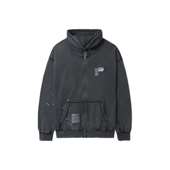 MUSIUM DIV Logo-embroidered Stretch-cotton Hoodie