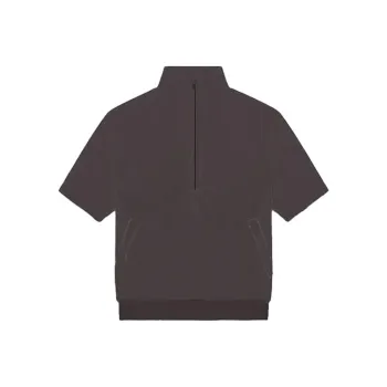 Fear Of God Essentials Drop2 SS23 3/4 Half Zip Sweatshirt Off Black Shirt Unisex Light Black