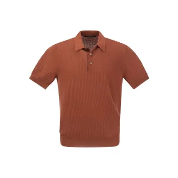 Tagliatore Pratt Interwoven Cotton Polo Shirt