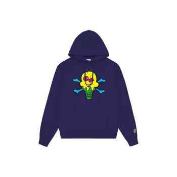 Ice Cream Cones & Bones Cotton Hoodie
