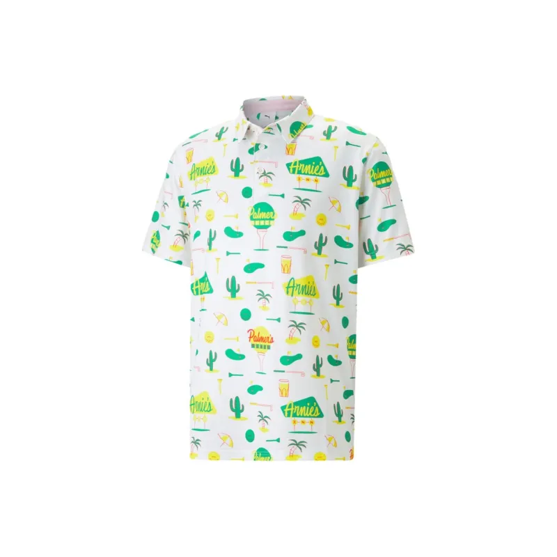 PUMA X ARNOLD PALMER Polo Shirts Men Bright Green-0