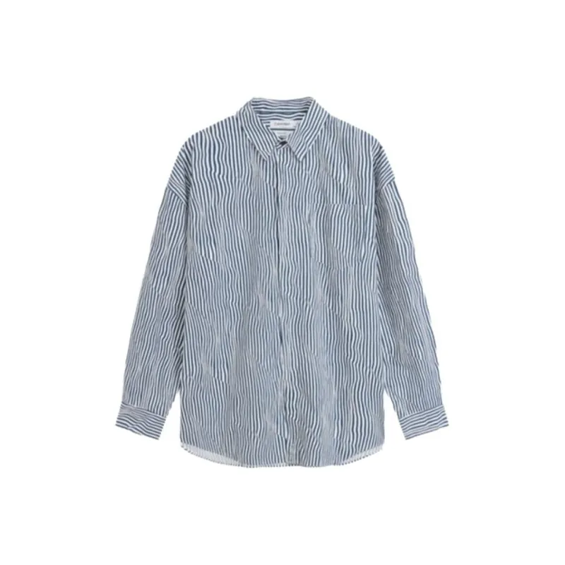 Calvin Klein Shirts Men Blue Stripes Pattern-0