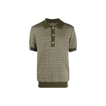 BALMAIN Polo Shirts Men Green