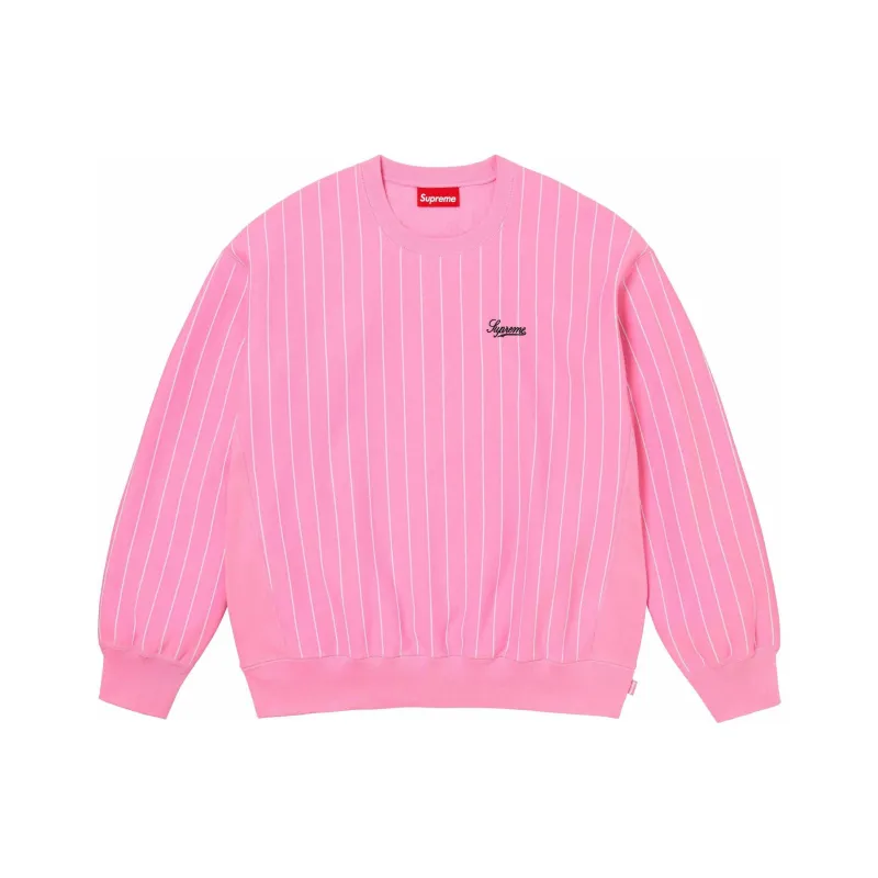 Supreme Pinstripe Crewneck-0