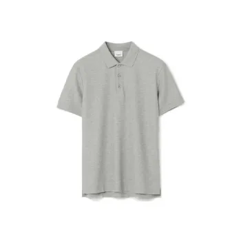 Burberry Embroidered Oak-leaf Cotton Polo Shirt