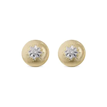 BUCCELLATI Gold White Gold Diamond Earrings Women's Gold