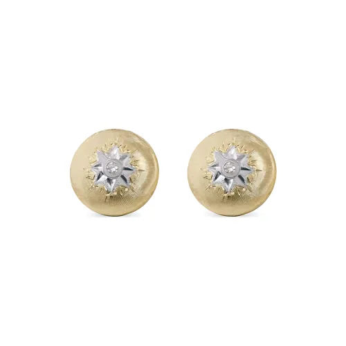 BUCCELLATI Gold White Gold Diamond Earrings Women's Gold