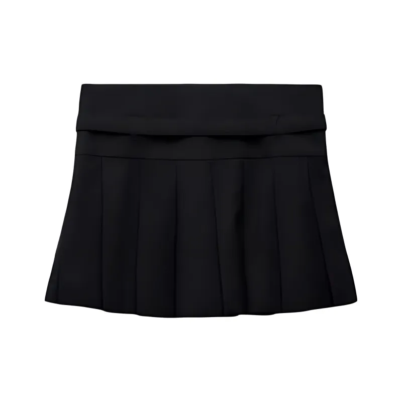 ZARA Casual Shorts Skirt Style Women's Black-1