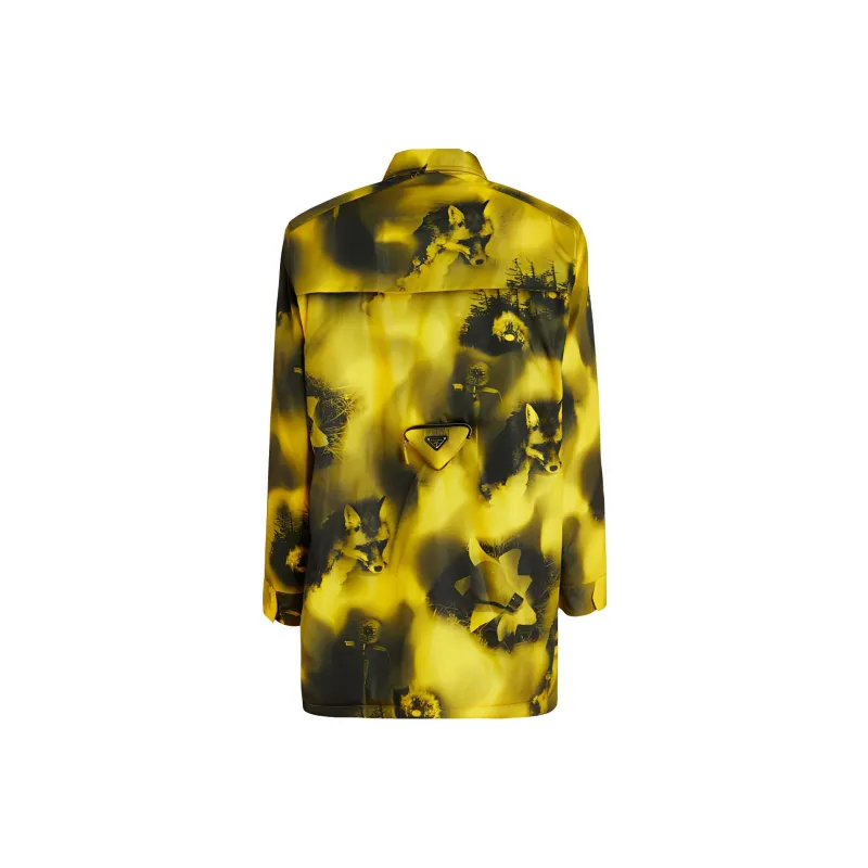 PRADA Re-Nylon Belted Waist Parka-1