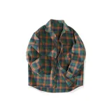 Green Orange Plaid