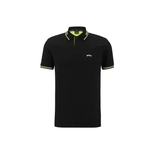 HUGO BOSS Polo Shirts Men Black
