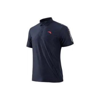 Anta Variety Training Collection Polo Shirt Men's Midnight Blue