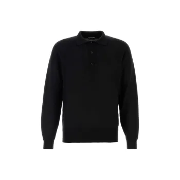 TOM FORD Long Sleeved Knitted Polo Shirt
