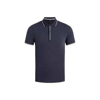 ARMANI EXCHANGEAE SS23 Polo Shirt Men's Navy Blue