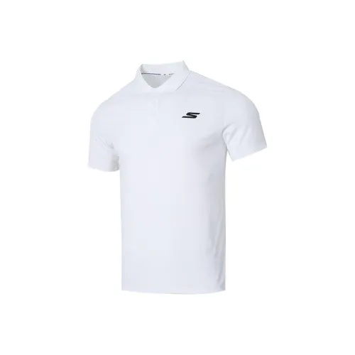 Skechers Basic Sports Series Polo Shirt Men's Bright White