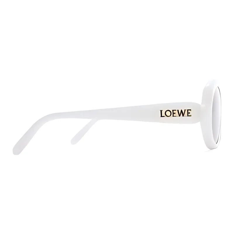 LOEWE Oval Sunglasses Women's White-2