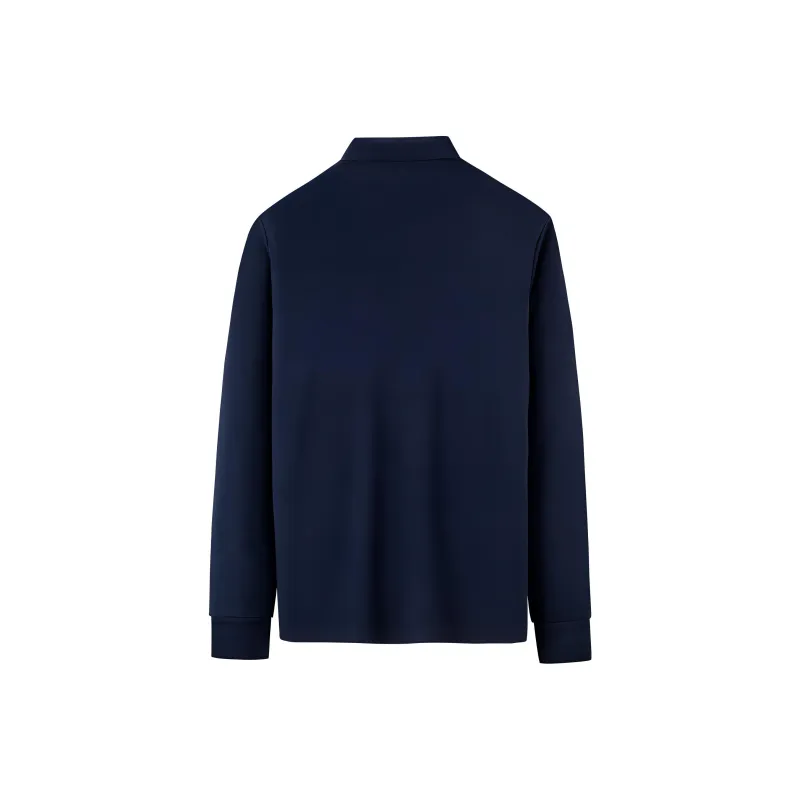 Dance With Wolves Polo Shirt Men's Dark Blue-1