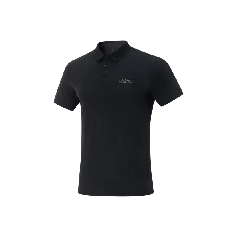 LiNing Fitness Series Polo Shirt Men's Black-0