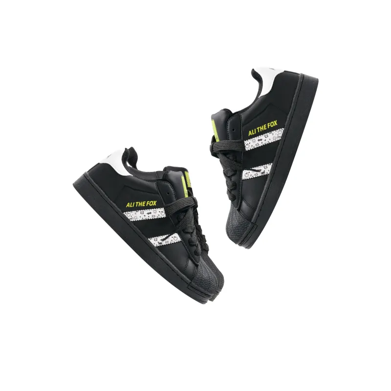 ALI THE FOX Slip Resistant, Abrasion Resistant, Lightweight, Breathable Low Top Skateboard Shoes Unisex-27