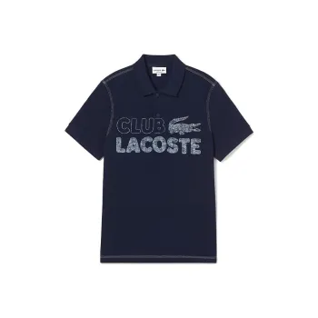 LACOSTE Polo Shirts Men Navy Blue