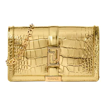 FANSIZHE Greca Goddess Cow Leather Crossbody Bag Shoulder Bag Women's Gold