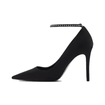 MANGO Slim Heel High Heels 7cm Women's Black